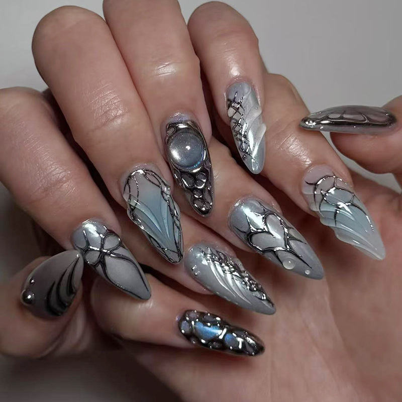Nail Art Love - 24 pièces portable presse sur ongles