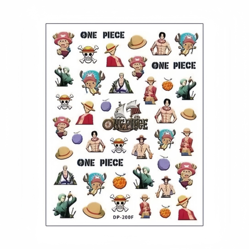 Nail Art Zoro One Piece - Autocollants décoratifs créatifs One Piece Luffy