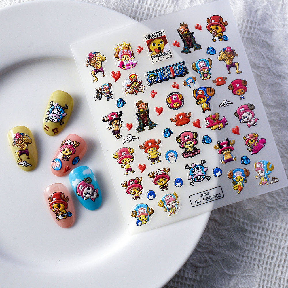 Nail Art Zoro One Piece - 1PCS Autocollants pour ongles One Piece,