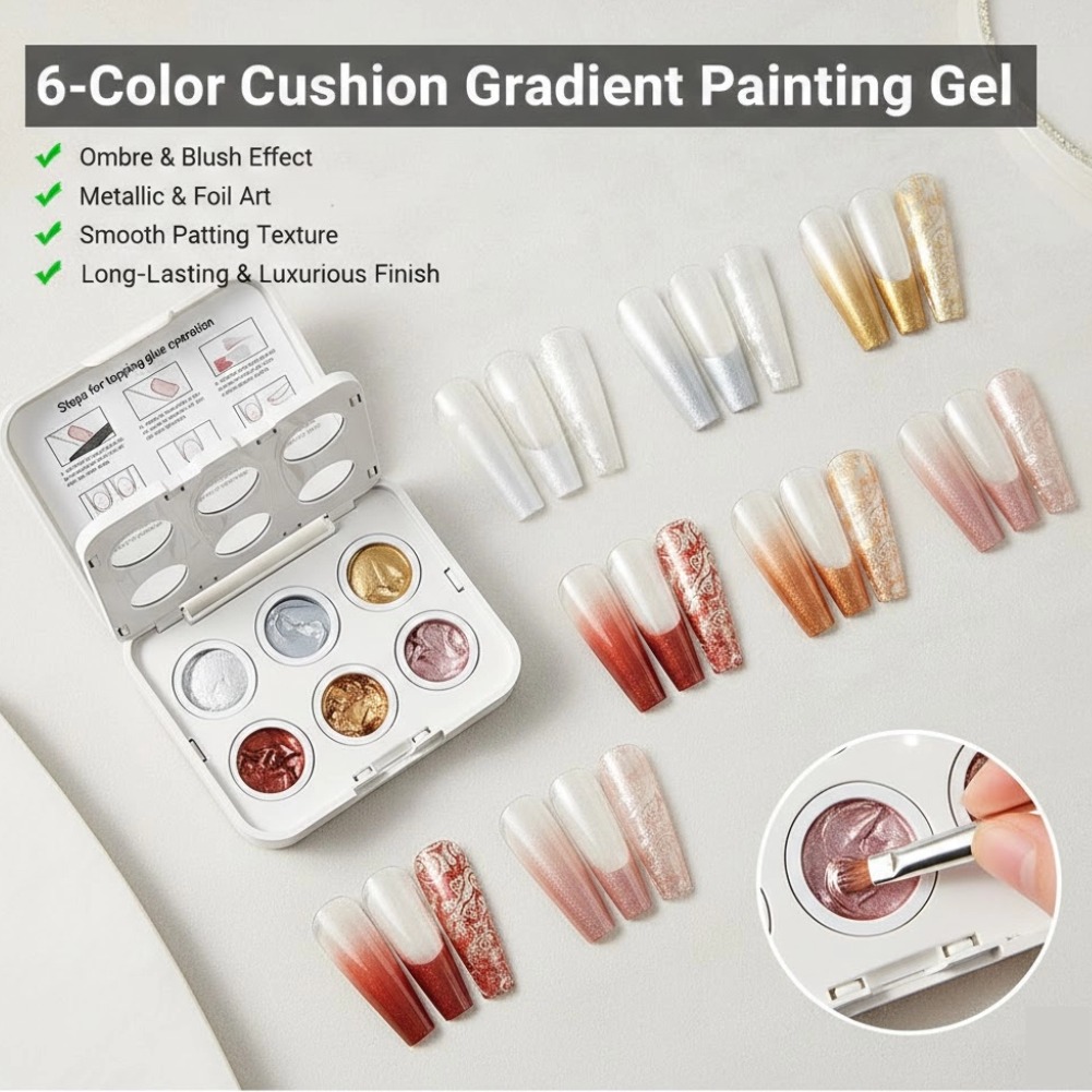 Nail Art Ombre Pink - Gel de dégradé pour ongles 6
