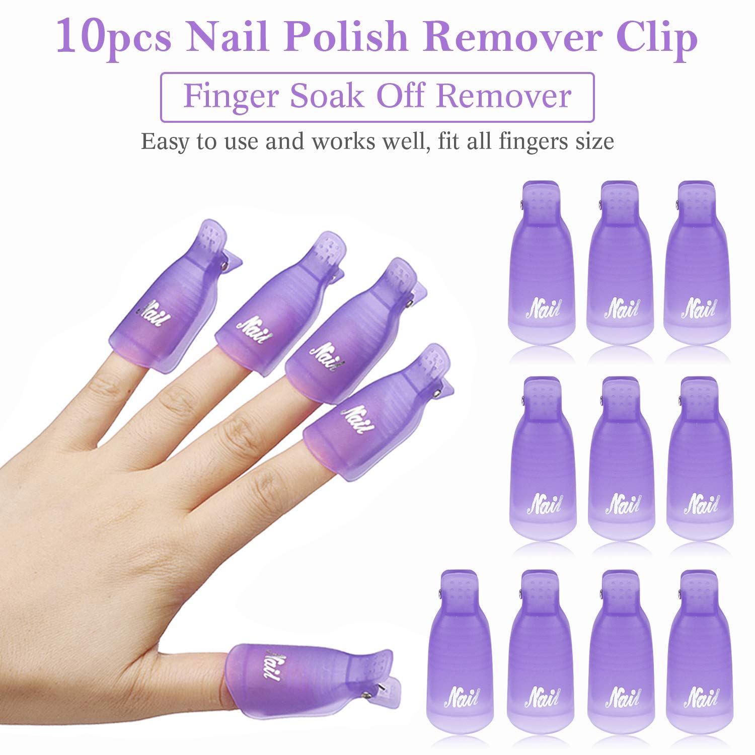 Nail Art Ideas - Lot de 10 pinces en plastique