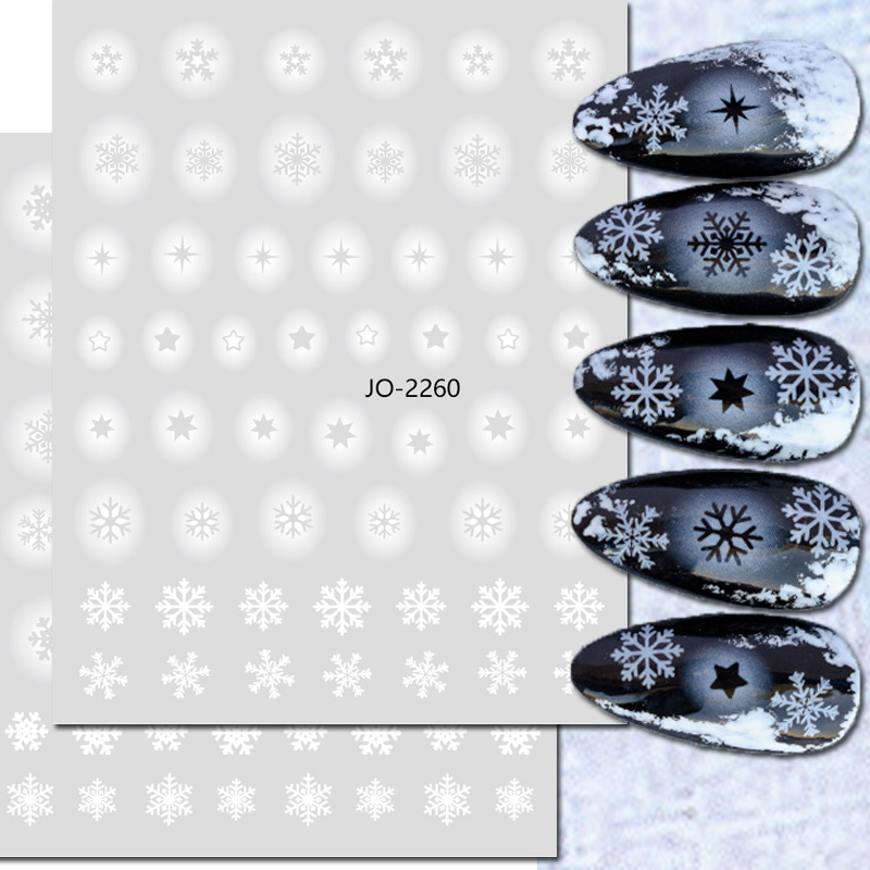 Nail Art Xmas Tree - Décalcomanies 3D pour Nail Art, Autocollants