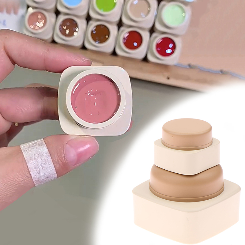 Nail Art Ideas - Pot carré vide en plastique 5/20g