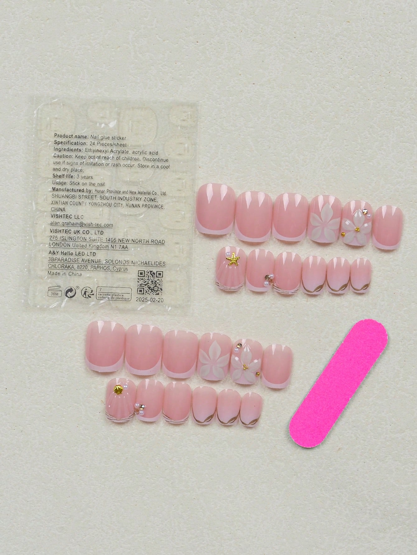 24 faux ongles carrés courts b - Nail Art Ideas avis et prix