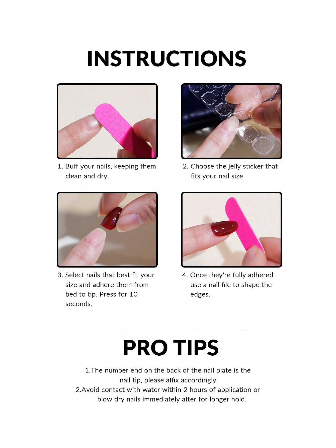 24 faux ongles carrés courts b - Nail Art Ideas avis et prix