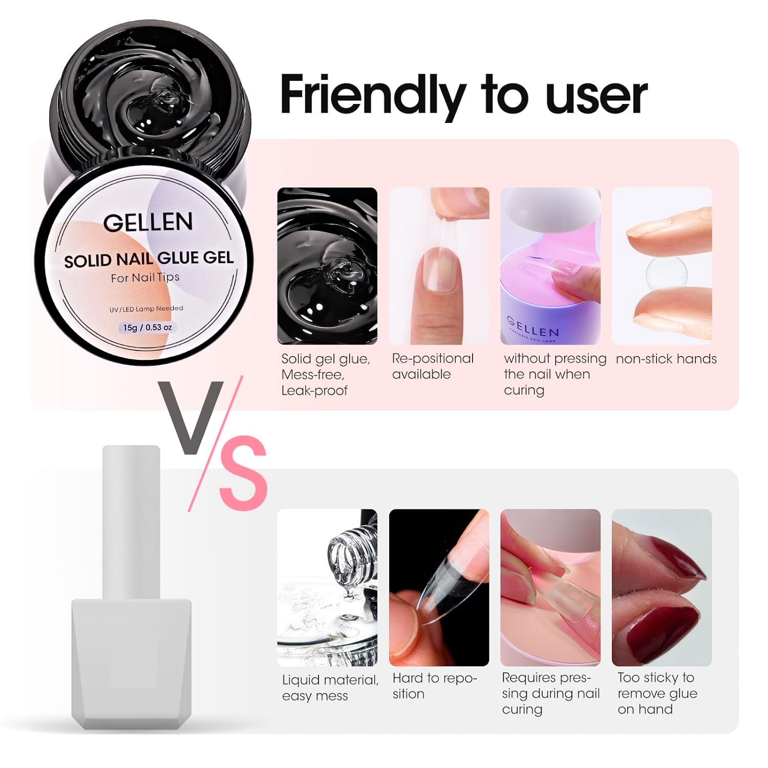 GELLEN Gel Solide Transparent  - Nail Art Ideas avis et prix