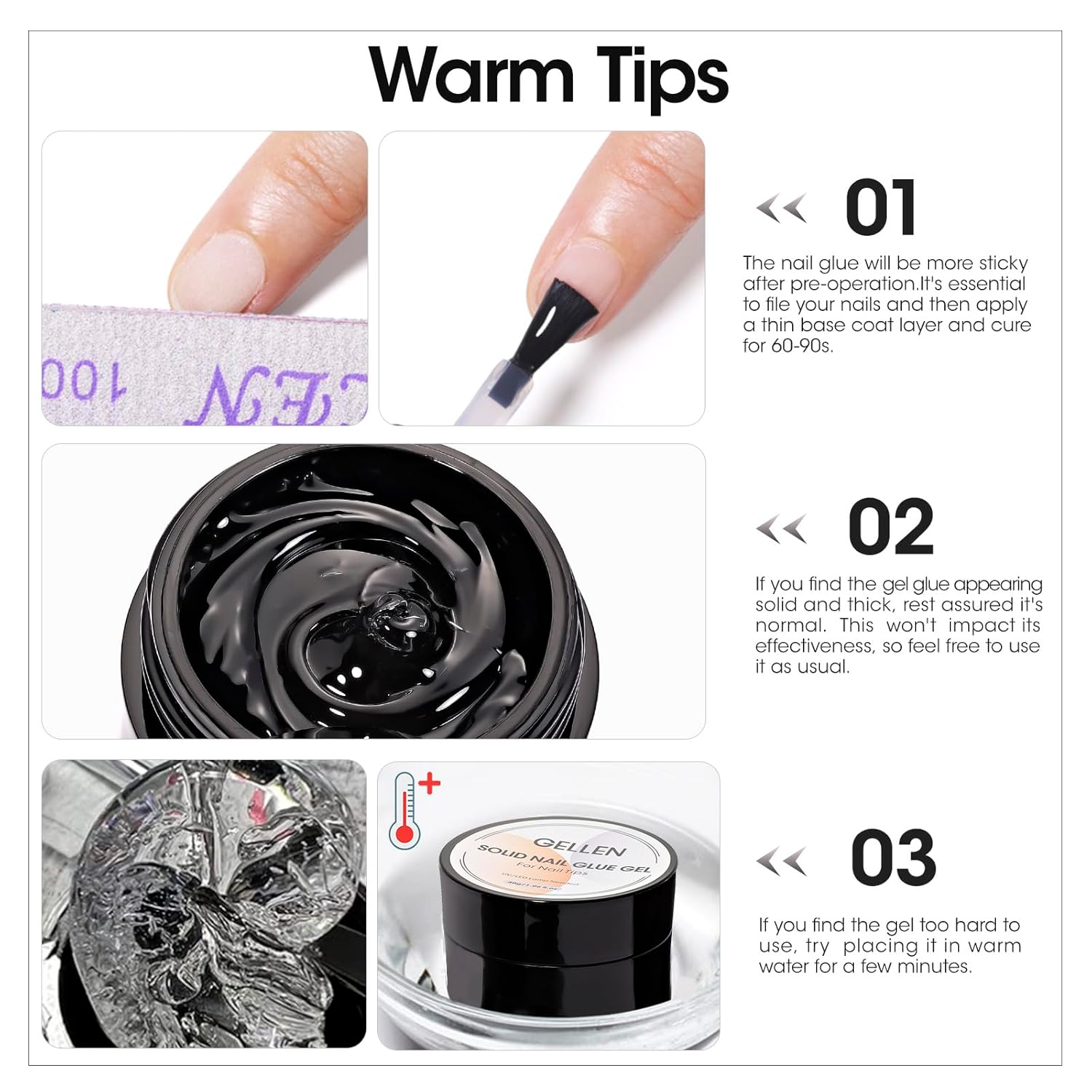 GELLEN Gel Solide Transparent  - Nail Art Ideas avis et prix