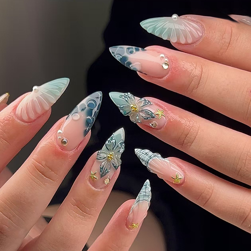 24 pièces portable presse sur  - Nail Art Love avis et prix