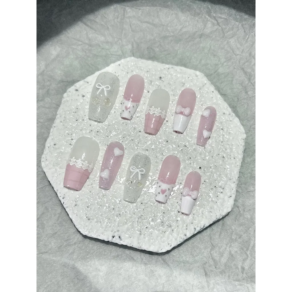 10 pièces rose arc amour dente - Nail Art Love avis et prix