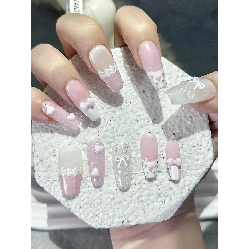 10 pièces rose arc amour dente - Nail Art Love avis et prix