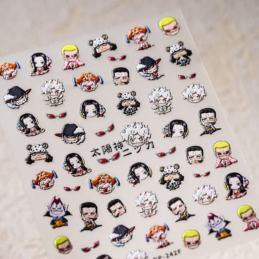 1PCS Autocollants 5D One Piece - Nail Art Zoro One Piece avis et prix