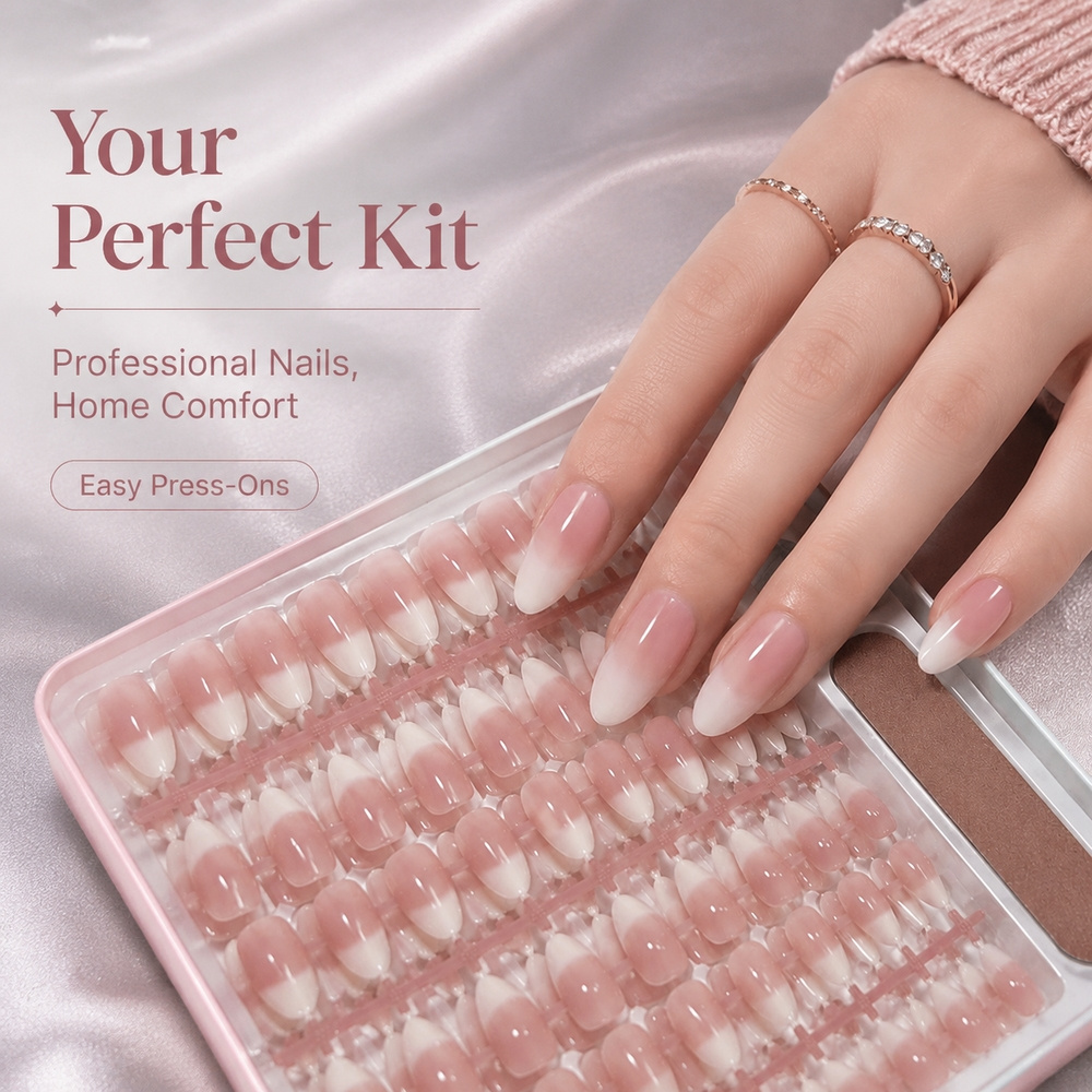 150 faux ongles à presser styl - Nail Art Ombre Pink avis et prix