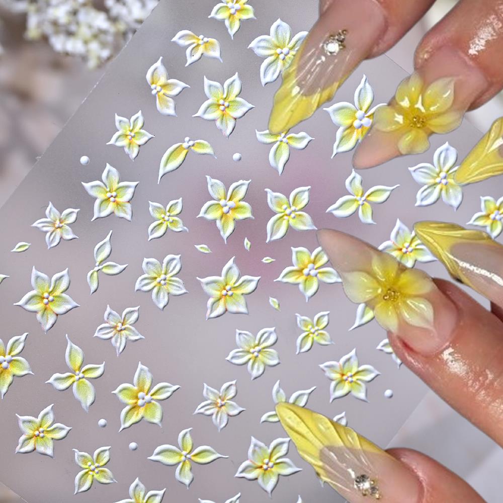 1 pièce Autocollants 5D en rel - Nail Art Ombre Pink avis et prix