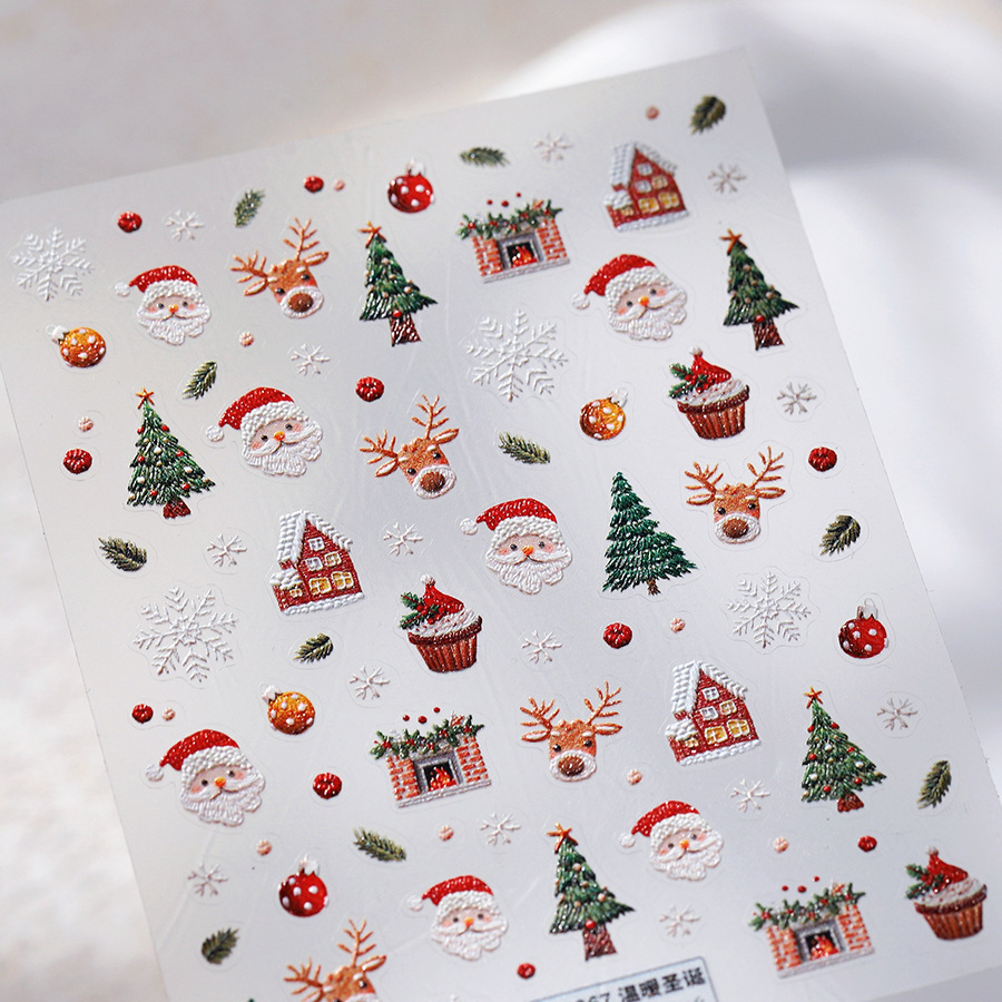 Autocollants pour ongles ours  - Nail Art Xmas Tree avis et prix