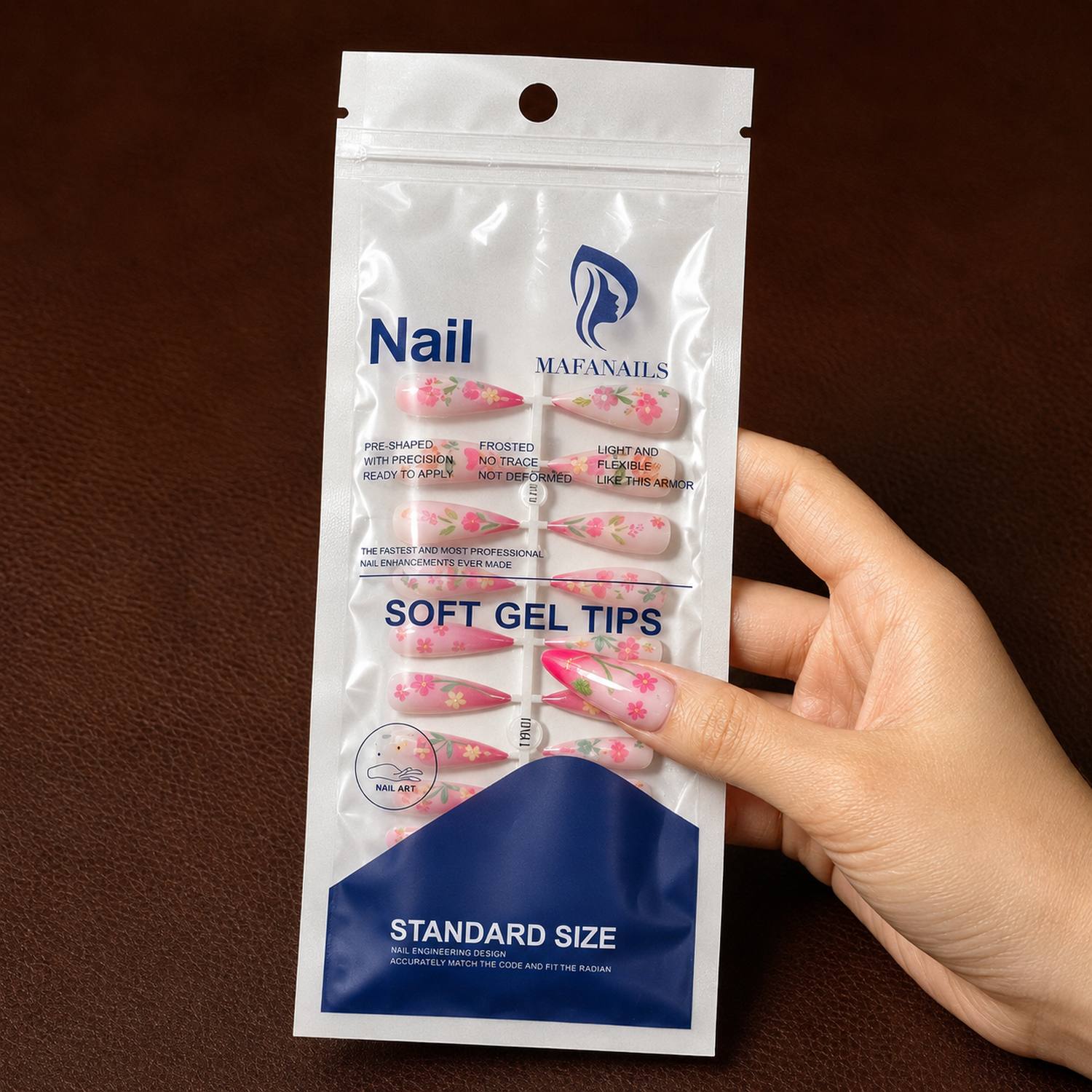 1 paquet de faux ongles à pres - Nail Art Ombre Pink avis et prix