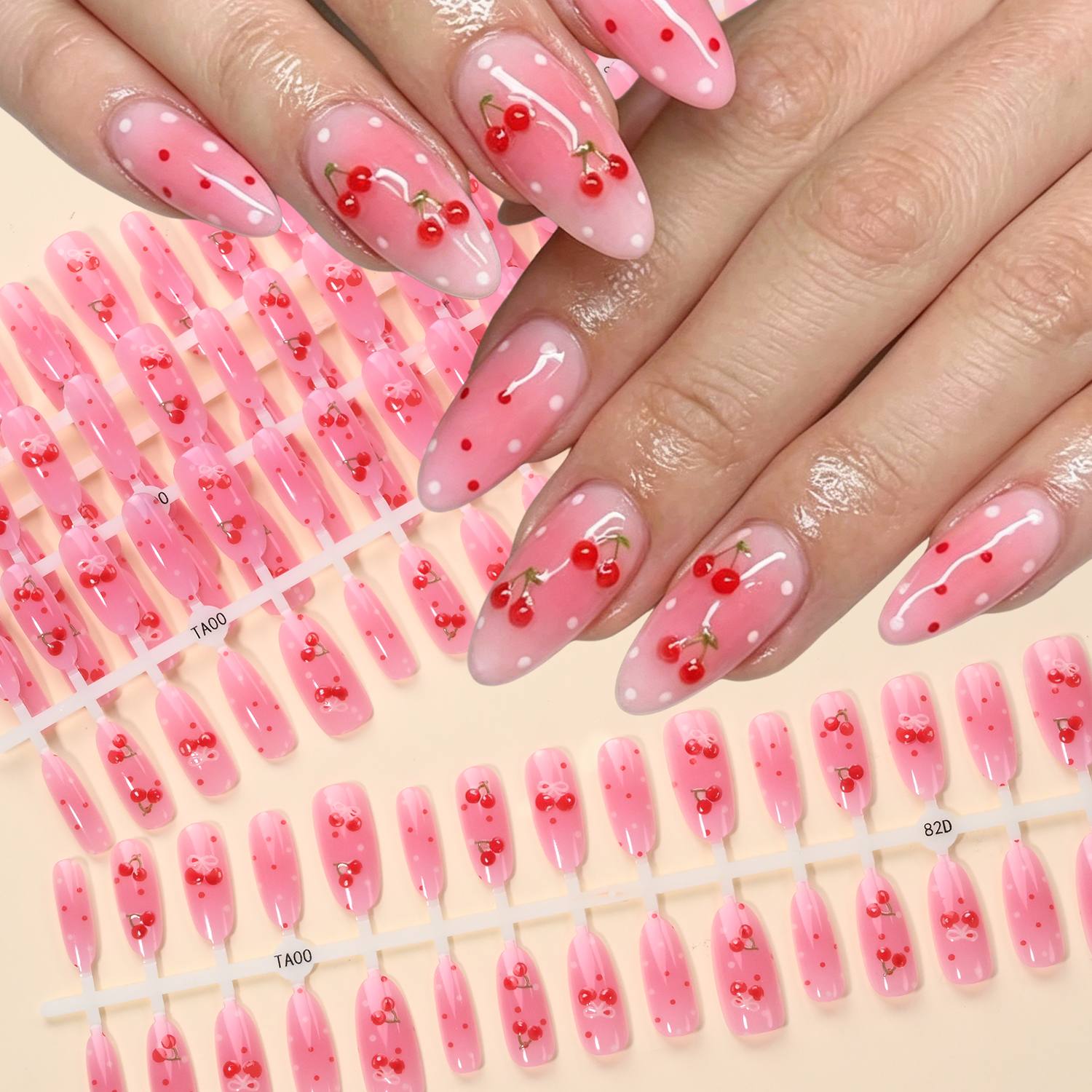1 paquet de faux ongles à pres - Nail Art Ombre Pink avis et prix