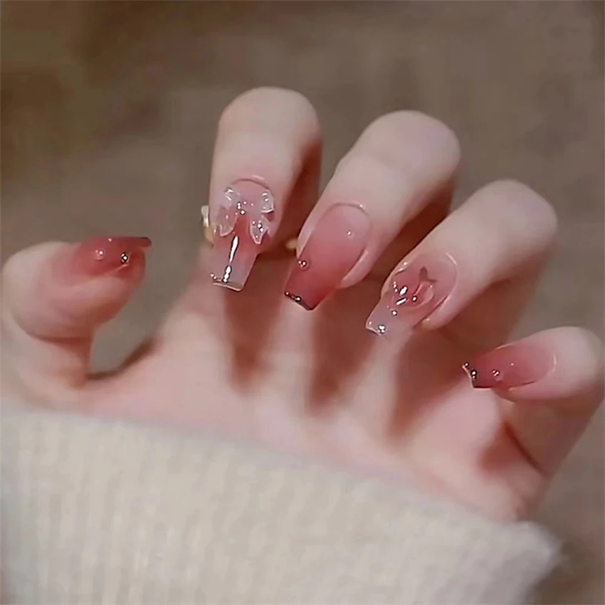 24 pièces/ensemble faux ongles - Nail Art Love avis et prix