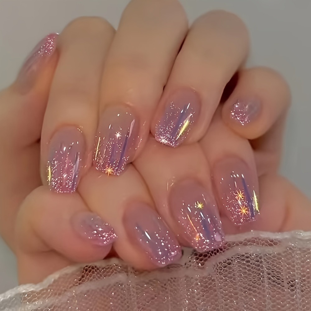 24 faux ongles simples effet o - Nail Art Ombre Pink avis et prix