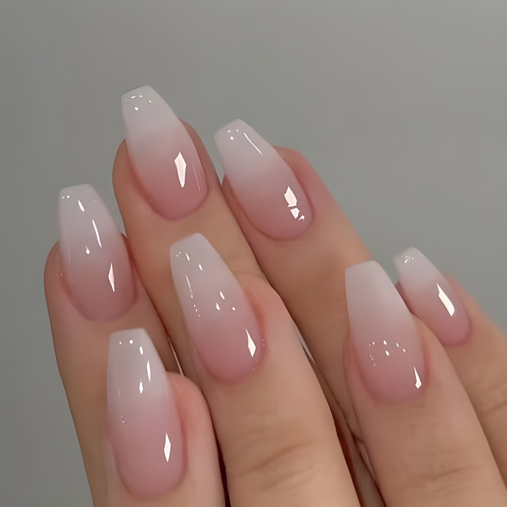 24 faux ongles simples effet o - Nail Art Ombre Pink avis et prix