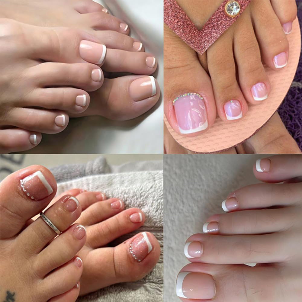 120 faux ongles d'orteils ombr - Nail Art Ombre Pink avis et prix