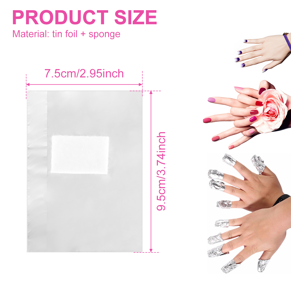 500/1000 pièces feuille d'alum - Nail Art Ideas avis et prix